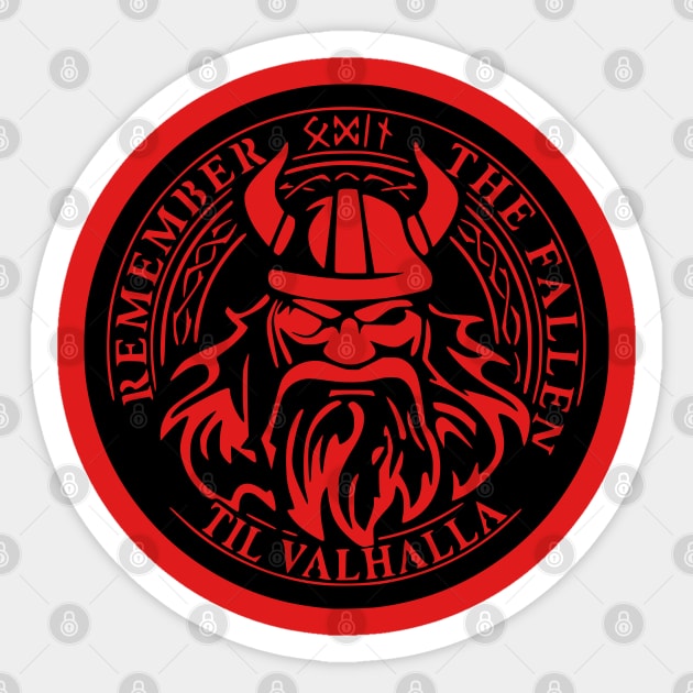 Remember the Fallen Sticker by Lifeline/BoneheadZ Apparel